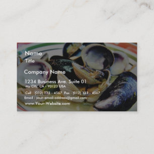 Clams Muscles Shellfish Food Visitekaartje