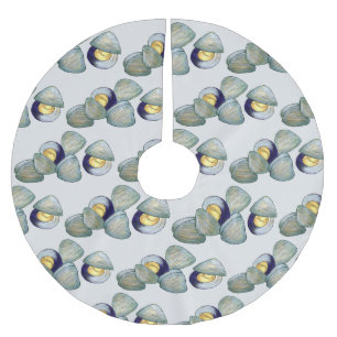 Clams Seafood Clambake Beach Ocean Clam Digging Kerstboom Rok