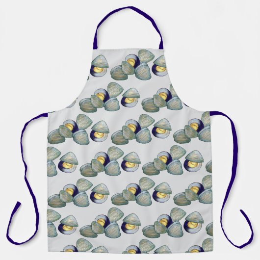 Clams Seafood Clambake Beach Ocean Clam Digging Schort (Voorkant)