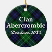 Clan Abercrombie Scottish Tartan Keramisch Ornament (Voorkant)