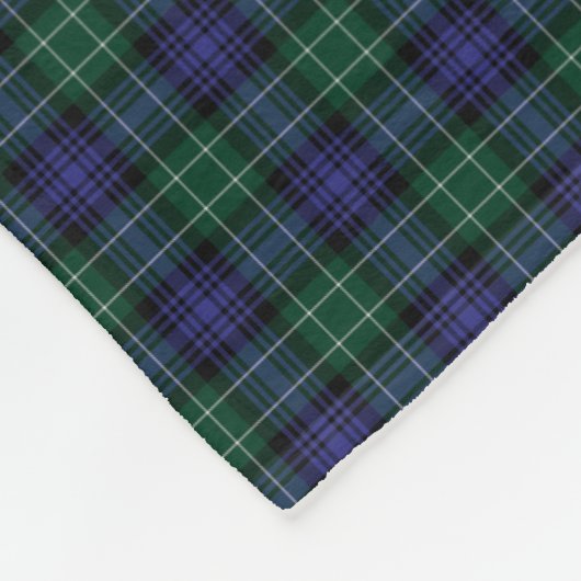 Clan Abercrombie Scottish Tartan Pset Pattern Fleece Deken (Hoek)