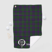 Clan Abercrombie Tartan & Crest Golfhanddoek (Insitu)