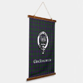 Clan Abercrombie Tartan & Crest Hangend Wandkleed (Gebogen)