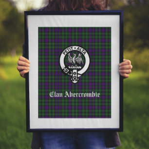 Clan Abercrombie Tartan & Crest Poster