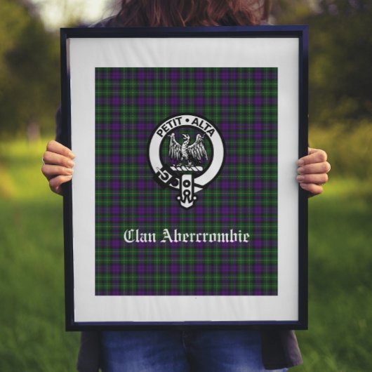 Clan Abercrombie Tartan & Crest Poster