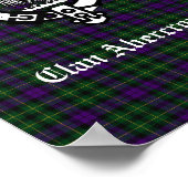 Clan Abercrombie Tartan & Crest Poster (Hoek)