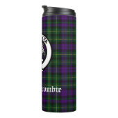 Clan Abercrombie Tartan & Crest Thermosbeker (Geroteerd rechts)