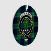 Clan Abercrombie Tartan en Crest Ornament (voorkant)