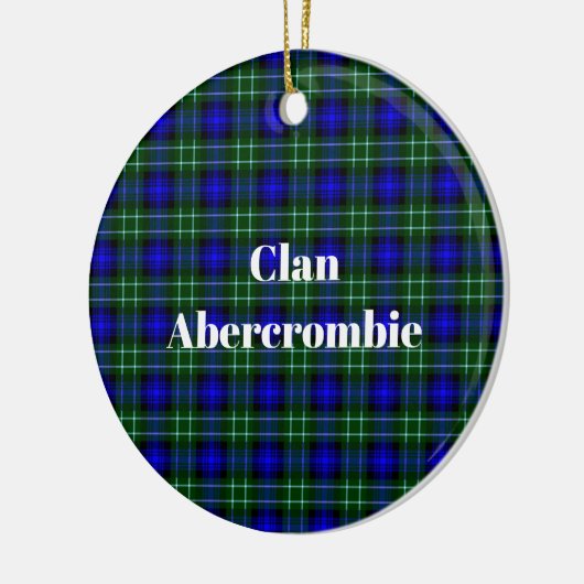 Clan Abercrombie Tartan Keramisch Ornament (Links)