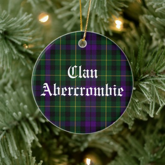 Clan Abercrombie Tartan  Keramisch Ornament (Boom)