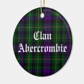 Clan Abercrombie Tartan  Keramisch Ornament (Links)