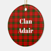 Clan Adair Tartan Keramisch Ornament (Links)