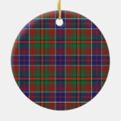 Clan Adam Ancient Tartan Keramisch Ornament (Achterkant)