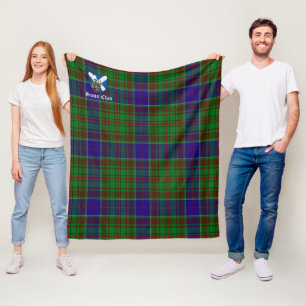 Clan Adam Jacht Tartan Schotlandse ruit Fleece Deken