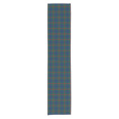Clan Agnew Blauw en Groen Schots Tartan Korte Tafelloper (Voorkant)