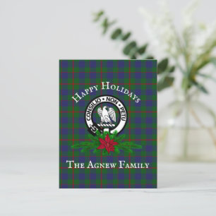 Clan Agnew Crest & Tartan Holiday Briefkaarten