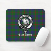 Clan Agnew Tartan Crest Muismat (Met muis)