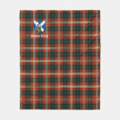 Clan Ainslie Tartan Pset Fleece Deken (Voorkant)
