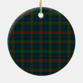 Clan Aiton Tartan Keramisch Ornament (Achterkant)