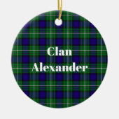 Clan Alexander Tartan Keramisch Ornament (Voorkant)