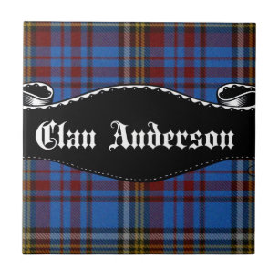 Clan Anderson-banier Tegeltje