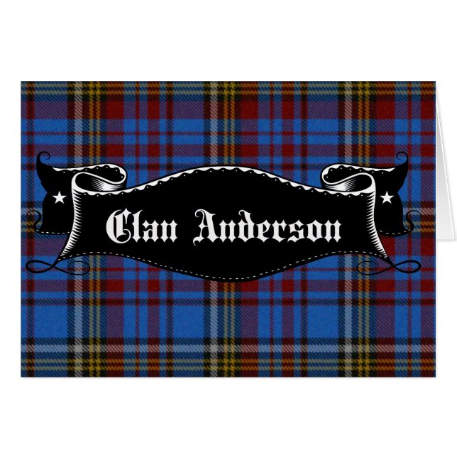 Clan Anderson Banner (Voorkant Horizontaal)