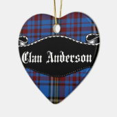 Clan Anderson Banner Keramisch Ornament (Links)