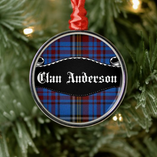 Clan Anderson Banner Metalen Ornament (Boom)