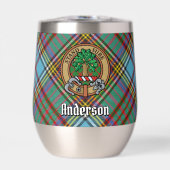 Clan Anderson Crest over Tartan (Voorkant)
