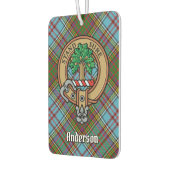 Clan Anderson Crest over Tartan Luchtverfrisser (Links)