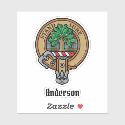 Clan Anderson Crest Sticker (Vel)