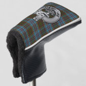 Clan Anderson Crest & Tartan Golfheadcover (3/4 voorkant)