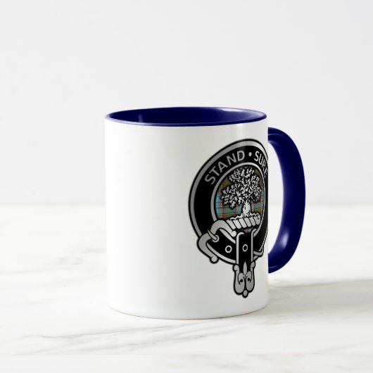 Clan Anderson Crest & Tartan Mug (Devant droit)