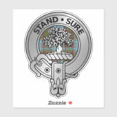 Clan Anderson Crest & Tartan Sticker (Vel)