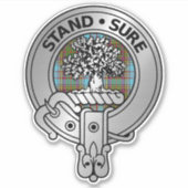 Clan Anderson Crest & Tartan Sticker (Voorkant)