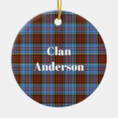 Clan Anderson Modern Tartan Keramisch Ornament (Voorkant)