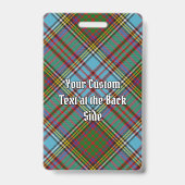 Clan Anderson Tartan Badge (Back)
