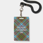 Clan Anderson Tartan Badge (Back with Lanyard)