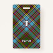 Clan Anderson Tartan Badge (Voorkant)