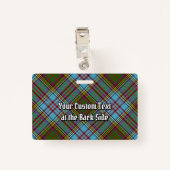 Clan Anderson Tartan Badge (Achterkant met clip)