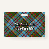 Clan Anderson Tartan Badge (Achterkant)