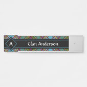 Clan Anderson Tartan Deurbord Deurbordje (Voorkant)