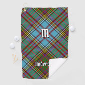 Clan Anderson Tartan Golf Towel Golfhanddoek (Insitu)