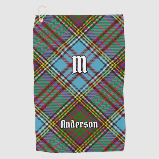 Clan Anderson Tartan Golf Towel Golfhanddoek (Voorkant)