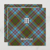 Clan Anderson Tartan Kaart (Voorkant / Achterkant)