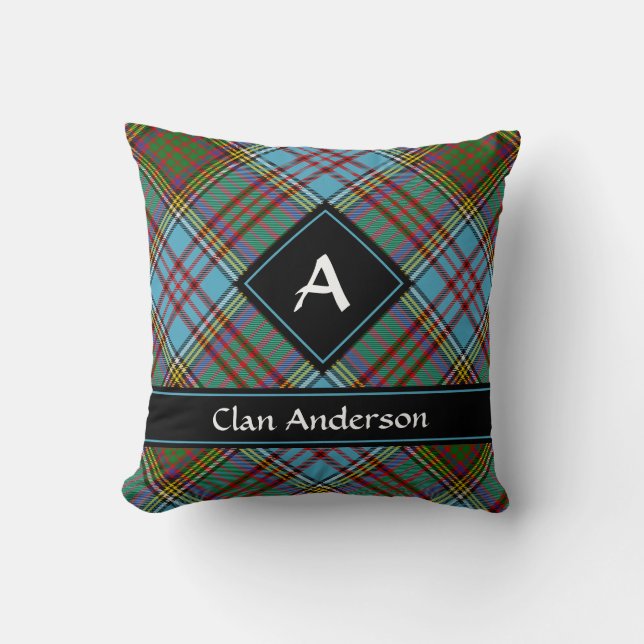 Clan Anderson Tartan Lance Oreiller (Recto)