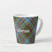 Clan Anderson Tartan Latte Mug (Angle droit)