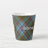 Clan Anderson Tartan Latte Mug (Devant)