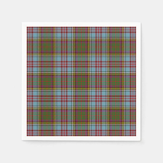 Clan Anderson Tartan Servetten (Voorkant)