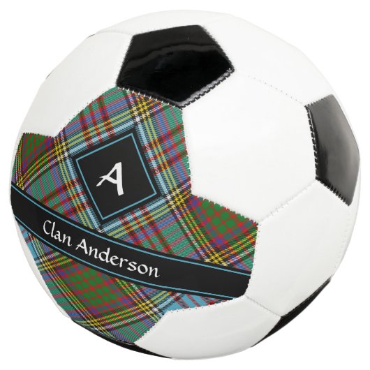 Clan Anderson Tartan Soccer Ball (3/4)